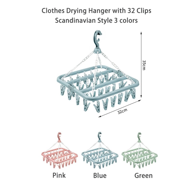 Colgador de secado de ropa con - Baby Clothing Hanging Rack reseña y precio